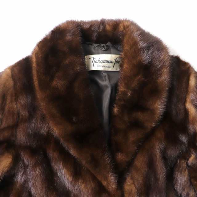 美品☆Nakamura Fur ナカムラファー MINK ミンク 本毛皮コート