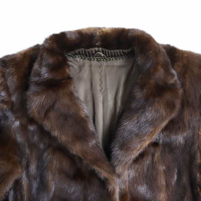 良品△MG Sable FUR MINK ミンク 本毛皮ショートコート ジャケット