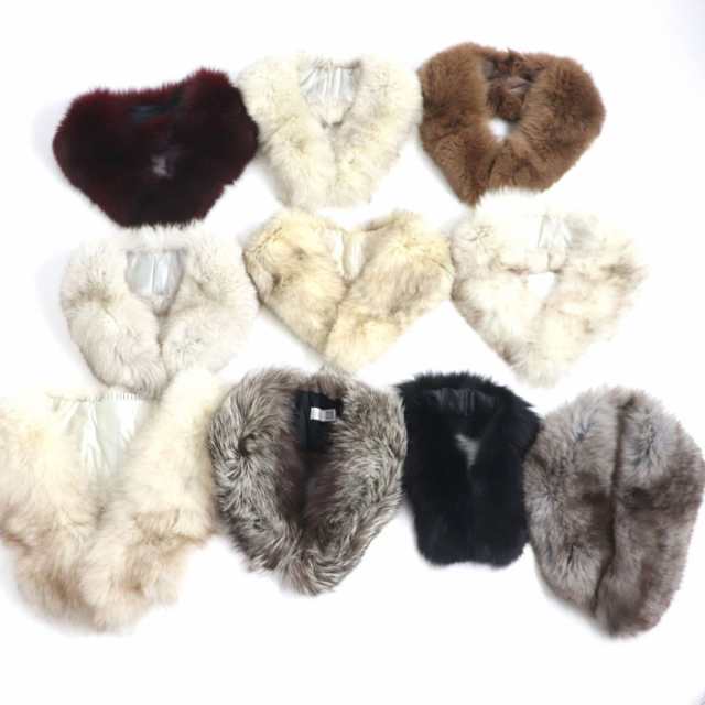 美品含む▼SAGA FOX サガフォックス SAGA FURS 本毛皮ショール/ストール/ティペット 豪華10点セット 毛質艶やか・柔らか・ボリューム◎