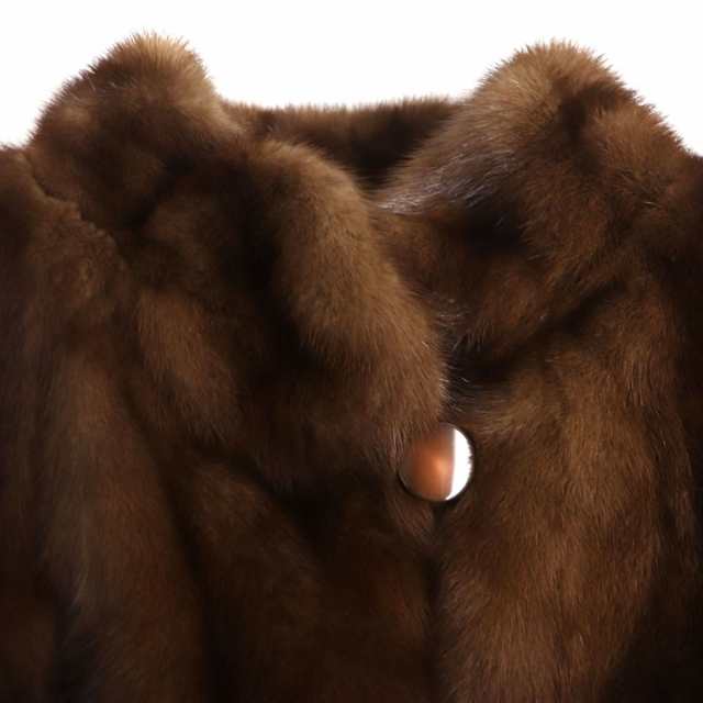 未使用品▼定価89万円 MINK スカンブラウンミンク 裏地シルク 本毛皮コート ブラウン 毛質艶やか・柔らか◎ タグ付き｜au PAY マーケット