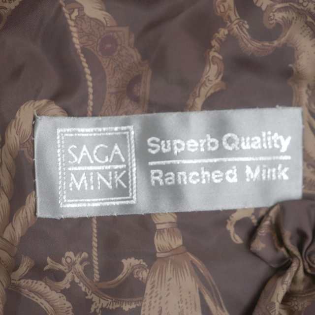 極美品▽Guy Laroche ギラロッシュ SAGA MINK サガミンク 裏地総柄 本