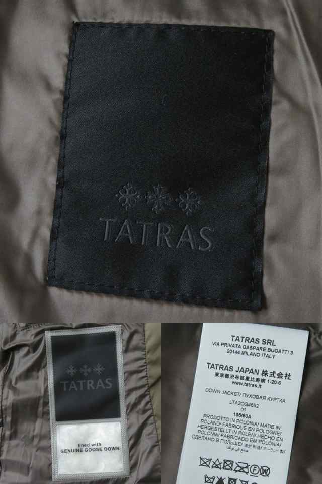 極美品◇正規品 TATRAS タトラス 20AW LTA20G4652 Oggi別注 ファー・フード付 ZIP UP ダウンジャケット カーキベージュ系 レディース 01