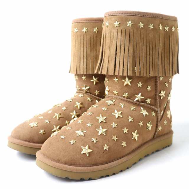 UGG アグ × JIMMY CHOOジミーチュー☆ブーツ☆黒 ロング SIZE US8 JP