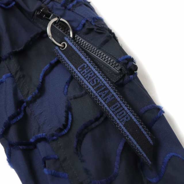 極美品◇正規品 Christian Dior クリスチャンディオール 20AW 017C14A2960 カモフラージュ柄 ZIP UP  ボンバージャケット ネイビー 38 伊｜au PAY マーケット