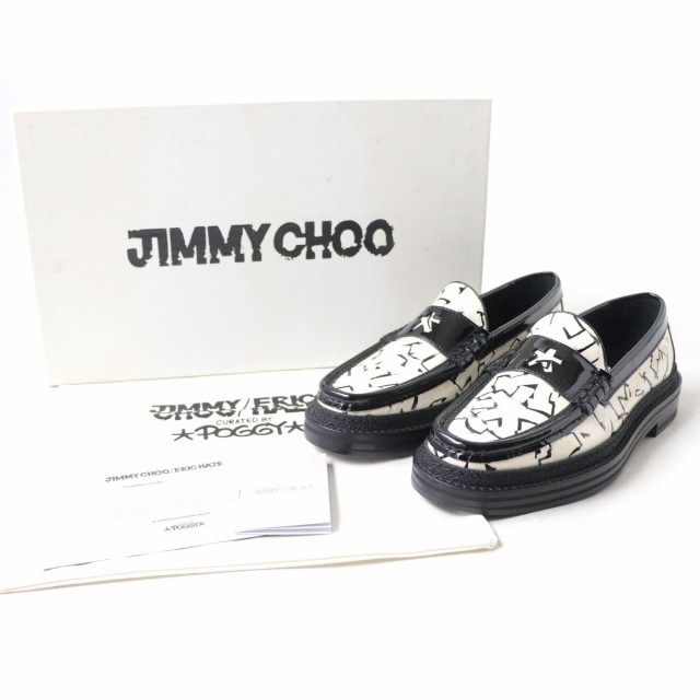 ストレッチドビー 美品☆jimmy choo Eric Haze poggy ローファー 21cm