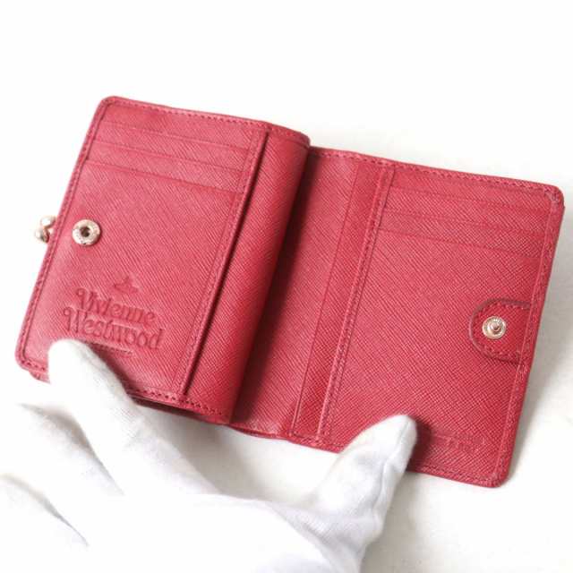 Vivienne Westwood ヴィヴィアン 二つ折り財布 箱付き ピンク