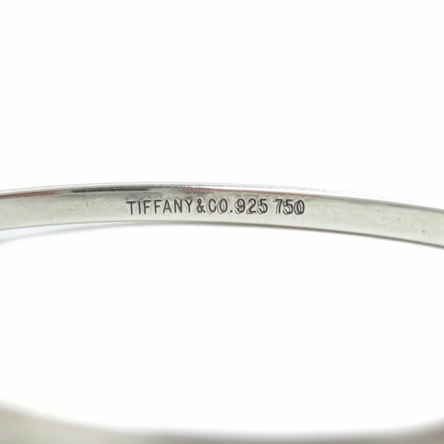 ティファニー TIFFANY&Co. ラブノット バングル シルバー925 × K18YG イエローゴールド  / 199065【BJ】