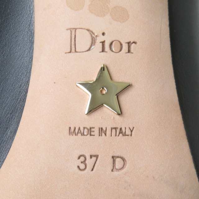 美品★Christian Dior クリスチャンディオール DIOR RHODES 22SS CD金具付 スクエアトゥ レザーショートブーツ  レディース 黒×金 37D 伊｜au PAY マーケット