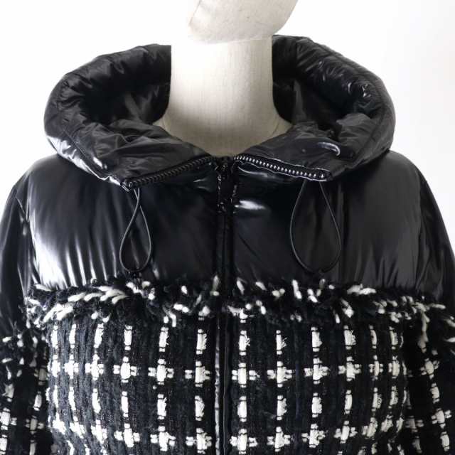 極美☆正規 MONCLER モンクレール 21-22AW GINAVELLE ツイード切替 ZIP