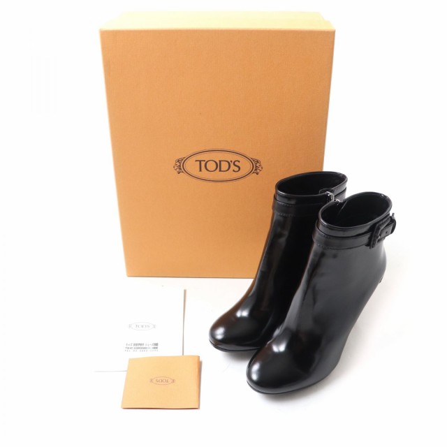 未使用品☆TOD'S トッズ ベルトデザイン サイドZIP ラウンドトゥ