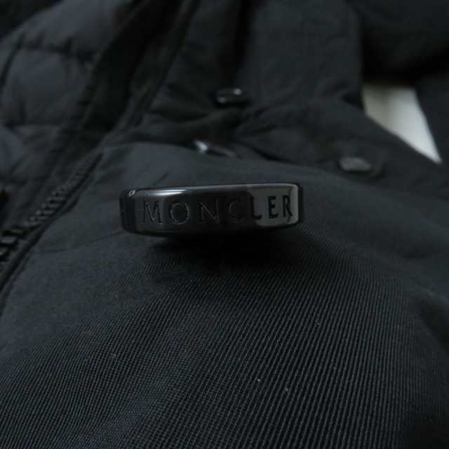 良品★正規品 MONCLER モンクレール 17-18AW AREDHEL ダブルZIP フード・ファー付き ダウンコート レディース ブラック 2  ハンガー付き｜au PAY マーケット