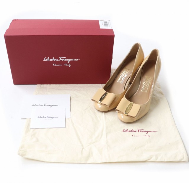 極美品☆Salvatore Ferragamo サルヴァトーレ フェラガモ ELINDA 85