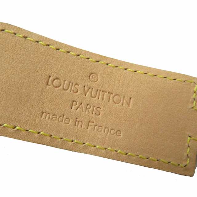 極美品★LOUIS VUITTON ルイヴィトン M85024 ブラスレ ポルトアドレスブレスレット ヌメ革 レディース ナチュラル フランス製 保管袋付き