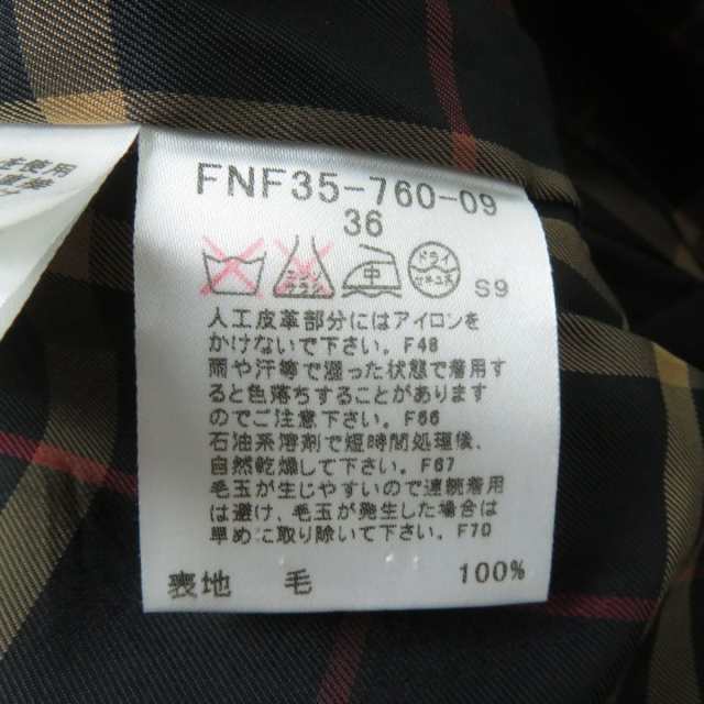 極美品☆正規品 バーバリーブルーレーベル FNF35-760 ロゴボタン付き