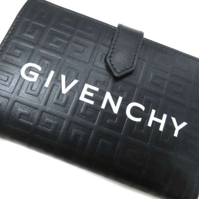 極美品☆GIVENCHY ジバンシー BB60K8B1J5 ロゴ入 Gカット レザー