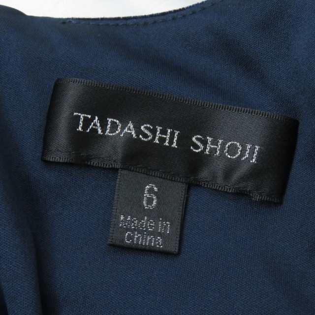 未使用品☆TADASHI SHOJI タダシショージ ベロア×レース 切替デザイン