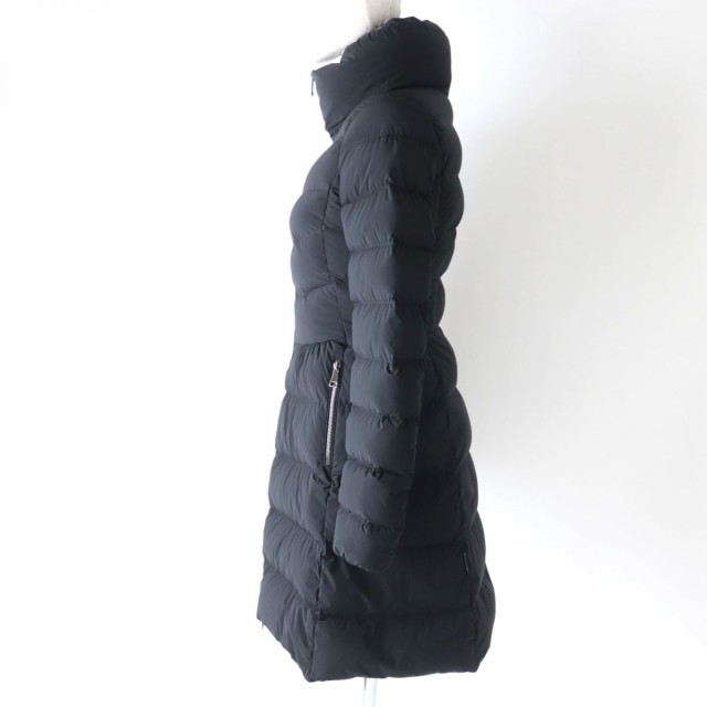 美品★正規品 19-20AW MONCLER モンクレール NEVALON ネバロン スタンドカラー ZIP UP ダウンコート レディース  黒 00 ハンガー付