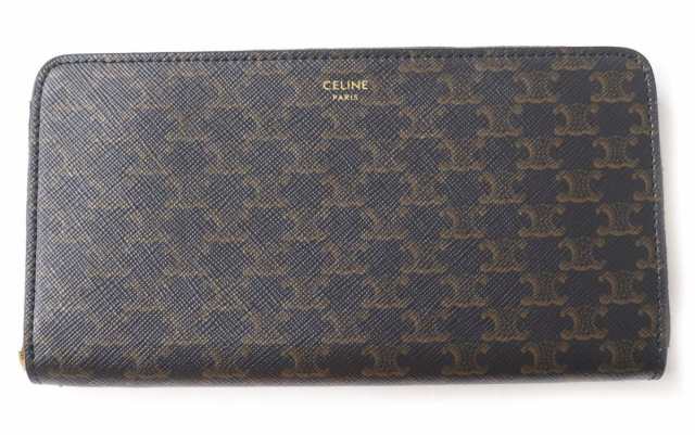 美品☆定価82500円 CELINE セリーヌ 10B552BQ3 ラージ ジップ