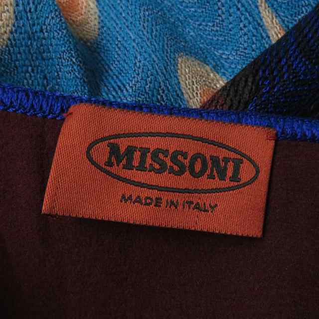 極美品☆正規品 MISSONI ミッソーニ 159220 総柄 ひざ丈 ノースリーブ