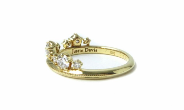 極美品☆ジャスティンディビス D0.40ct ダイヤモンド付 ユーフォリア