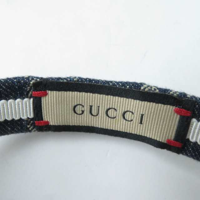 美品☆GUCCI グッチ 652835 3HAAH エコ ウォッシュ ド デニム ヘア