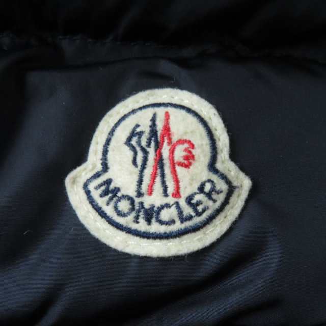 美品★正規品 MONCLER モンクレール FLAMMETTE フラメッテ 18-19AW ロゴワッペン・フード付 ZIP UP ロングダウンコート  ネイビー 00｜au PAY マーケット