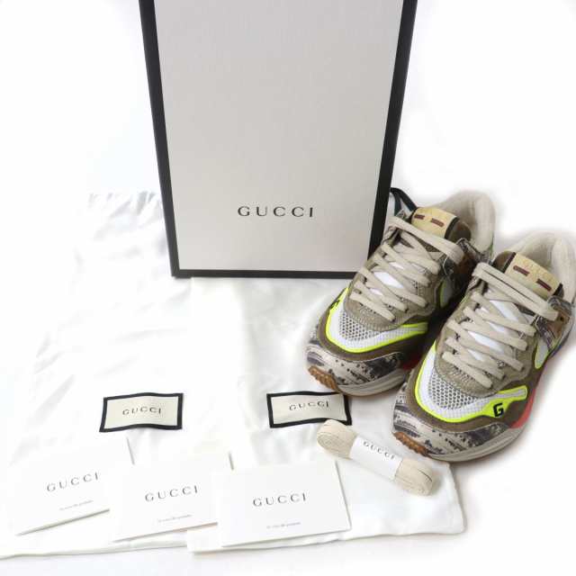 GUCCI レディース Ultrapace Rスニーカー 25㎝ ブラック 靴 スニーカー