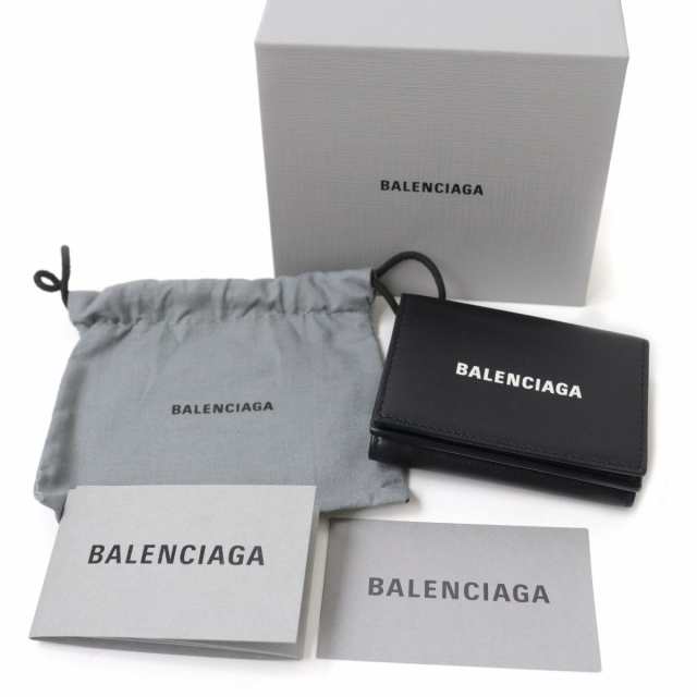 極美品☆BALENCIAGA バレンシアガ 594312 エブリデイ ロゴ ミニ