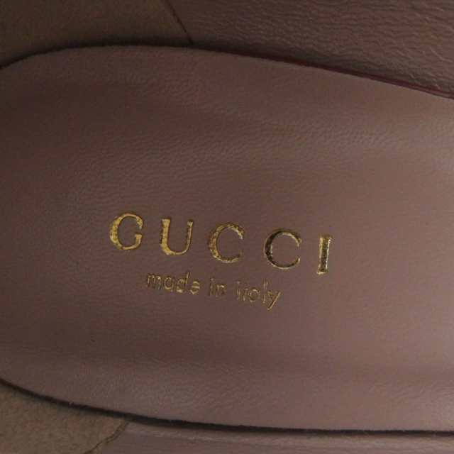 極美品☆GUCCI グッチ 323512 ポインテッドトゥ リボンデザイン