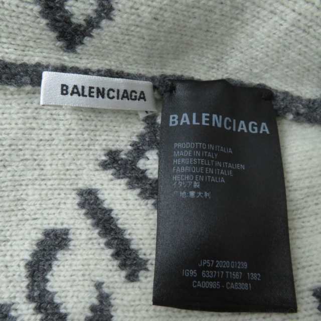 極美品☆正規品 BALENCIAGA バレンシアガ 633717 2020年製 ロゴ柄