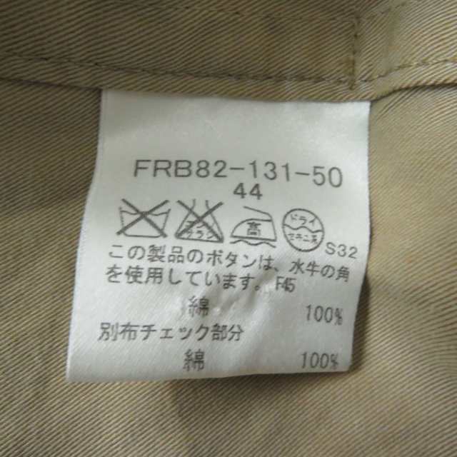 良品☆正規品 バーバリーロンドン FRB82-131 裏地チェック柄 ロゴボタン・ベルト付 ショート丈 トレンチコート ベージュ 44 日本製｜au  PAY マーケット