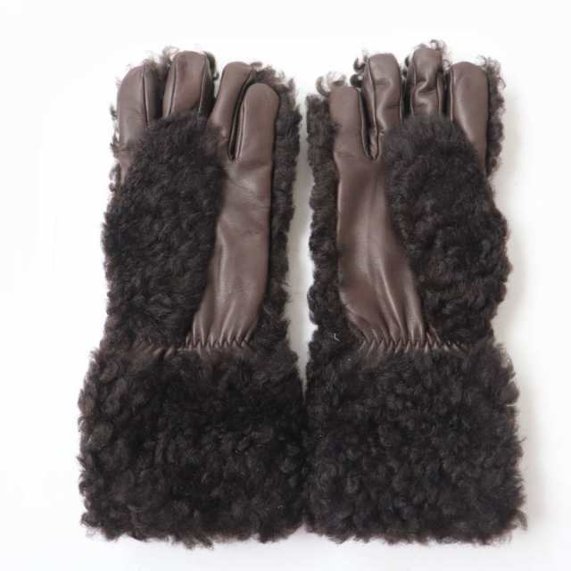 未使用品☆正規品 ボッテガヴェネタ 652238 GLOVES TEDDY 裏地カシミヤ