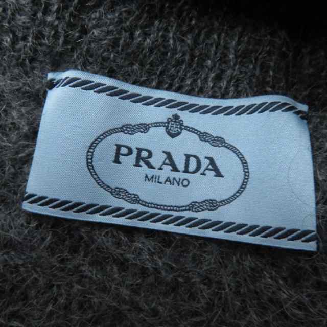 極美品☆正規品 PRADA プラダ リボン付き モヘア 長袖 ニットトップス