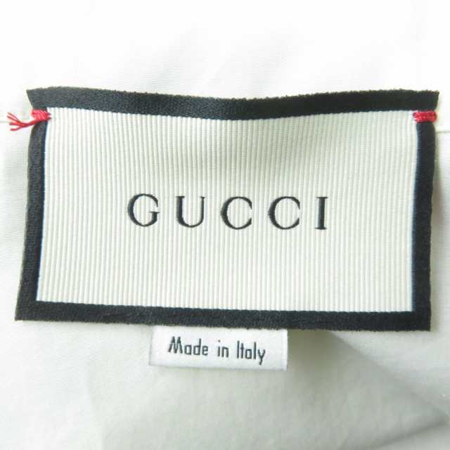 極美品☆正規品 GUCCI グッチ 453346 ウェブリボンタイ付き 7分袖