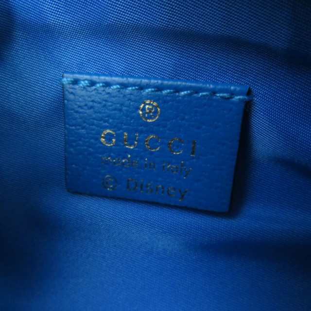 未使用品☆GUCCI×DISNEY グッチ×ディズニー 662129 ドナルドダック GGスプリームキャンバス ペンケース 茶×青 伊製  箱・保存袋｜au PAY マーケット