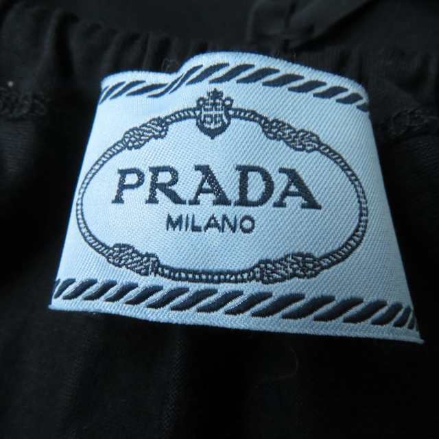 美品正規 PRADA プラダ 19年 35879L フロントフリルデザイン シルク ...