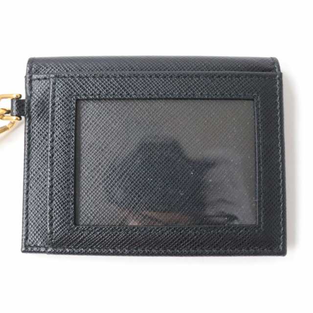 極美品☆PRADA プラダ 1MC006 ロゴ金具付き サフィアーノレザー