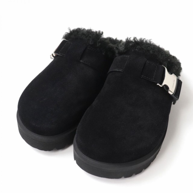 未使用品☆MONCLER モンクレール 21AW MON MULE スウェードレザー ボア