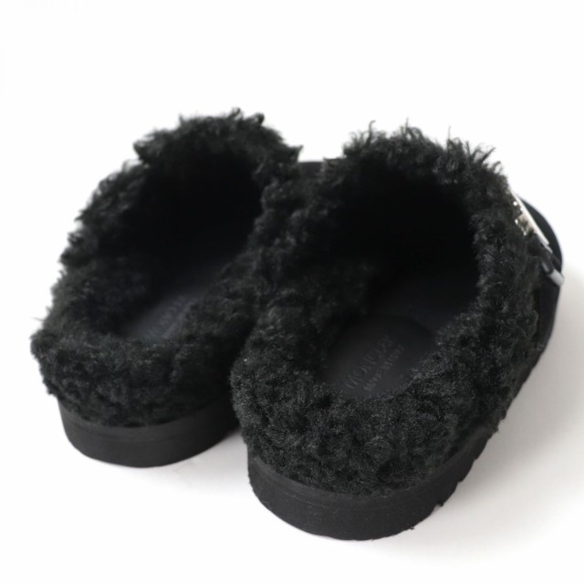 未使用品☆MONCLER モンクレール 21AW MON MULE スウェードレザー ボア ...