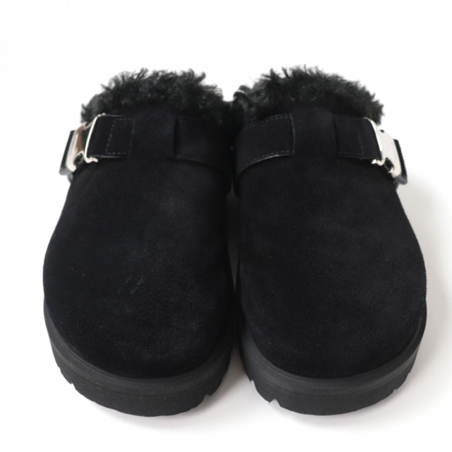 未使用品☆MONCLER モンクレール 21AW MON MULE スウェードレザー ボア