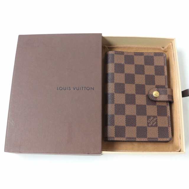 良品LOUIS VUITTON ルイヴィトン R20700 アジェンダPM ダミエ・エベヌ ...