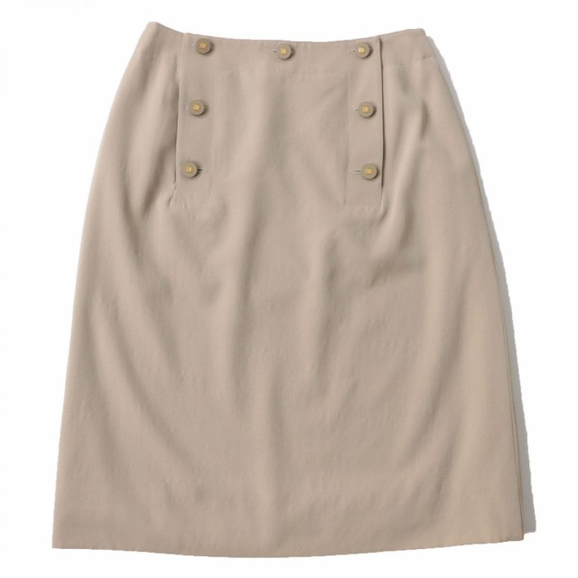 CHANEL ココマークボタン タイト スカート　極美品総丈約58㎝