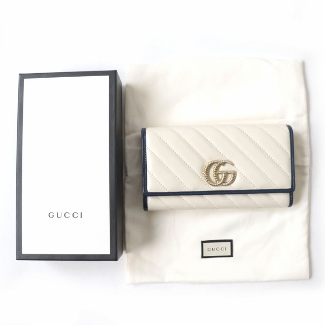 GUCCI イタリア製 本革 長財布 箱 袋付き-