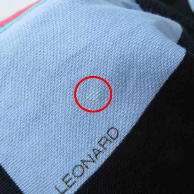 美品☆正規品 LEONARD SPORT レオナール スポーツ 0577346 ロゴ刺繍