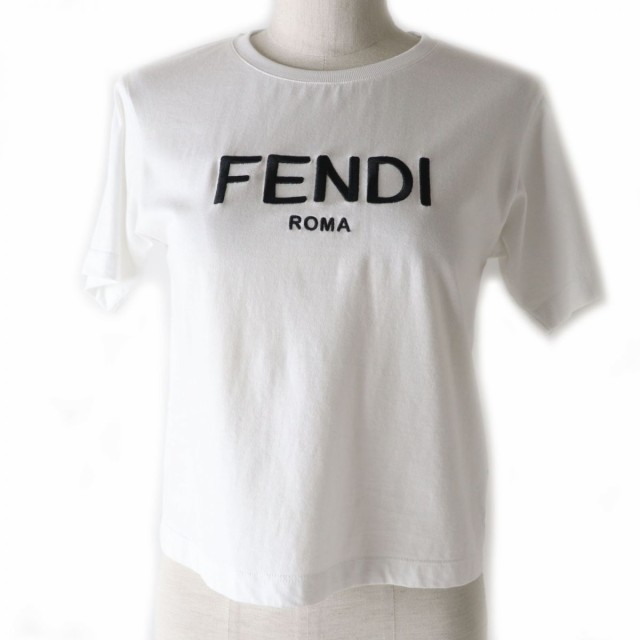 フェンディ ロゴ 半袖Tシャツ イタリア製 ブラック