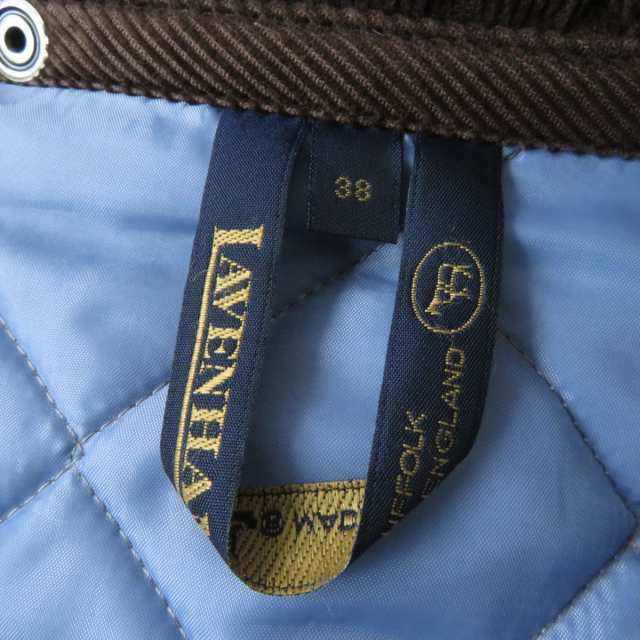 極美品☆正規品 LAVENHAM ラベンハム ロゴボタン・フード付き 中綿入り