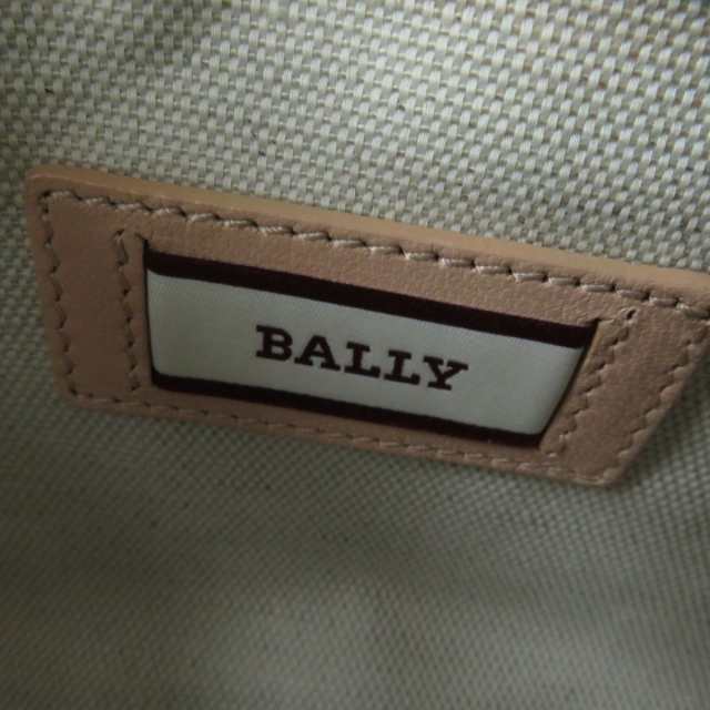 極美品☆BALLY バリー MIRYAH ロゴ刻印入り バリーストライプ レザー ...