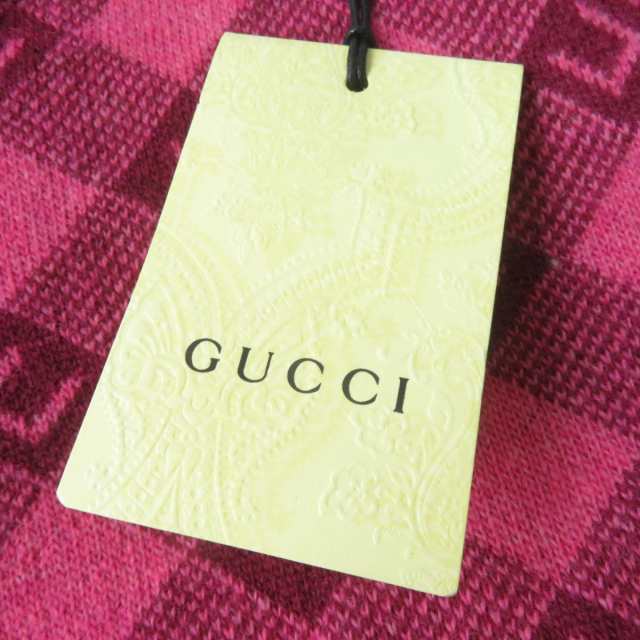 未使用品☆正規品 GUCCI グッチ 21年 657360 キッズ ロゴ入り 半袖 パフスリーブ ニット ワンピース ピンク系 12 イタリア製  大人女性OK｜au PAY マーケット