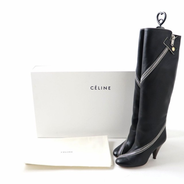 美品◎イタリア製 CELINE セリーヌ フィービー期 レディース ZIP付き