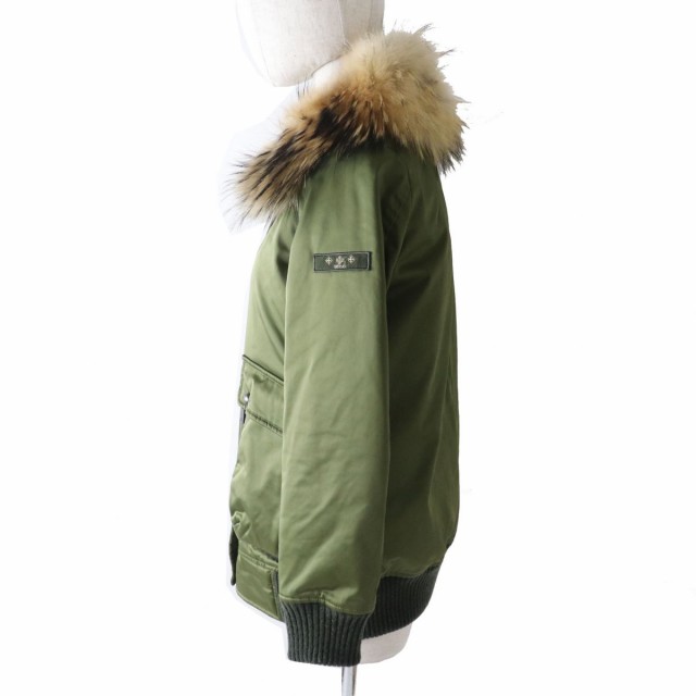 美品◎正規 TATRAS タトラス Rライン LTA16A4480 SERRA ファー付 モッズコート風 ZIP UP ミリタリーダウンジャケット  カーキ 02 レディー｜au PAY マーケット